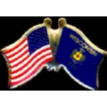 WISCONSIN PIN STATE FLAG USA FRIENDSHIP FLAGS PIN